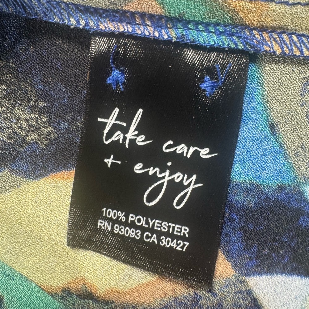 Nic+Zoe Women’s Wave Links Loren Long Sleeve Blue Shirtdress SZ XXL - Picture 11 of 14